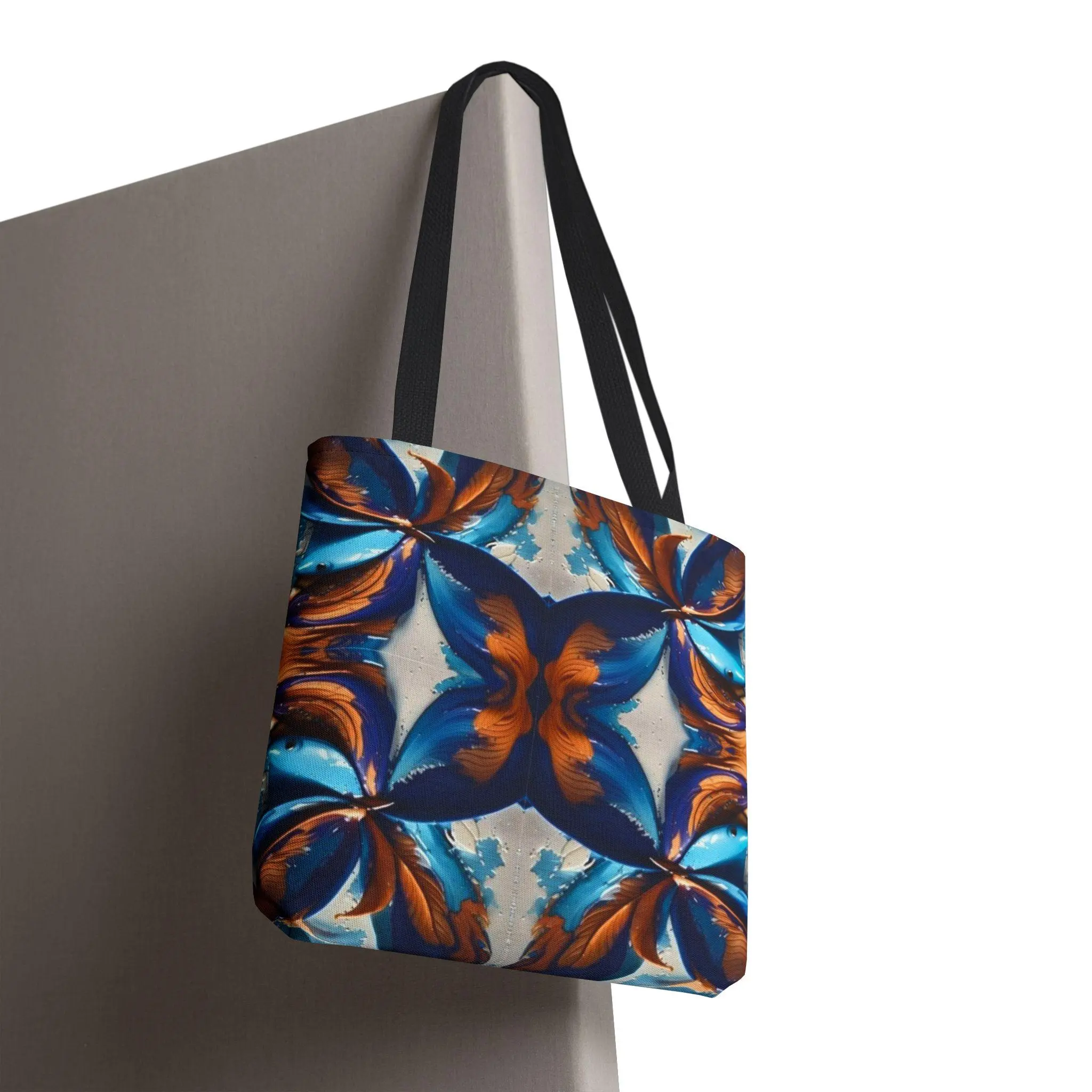 Blue Fan Quad - Tote Bag