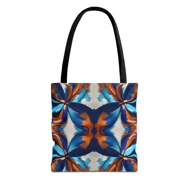 Blue Fan Quad - Tote Bag