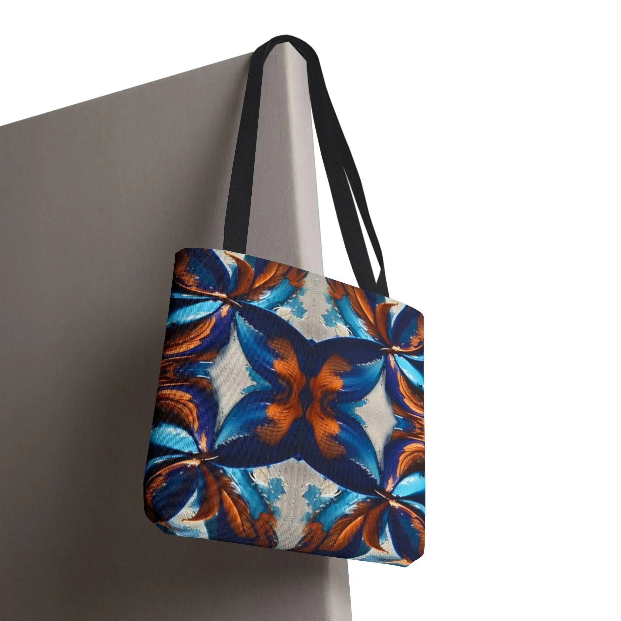 Blue Fan Quad - Tote Bag