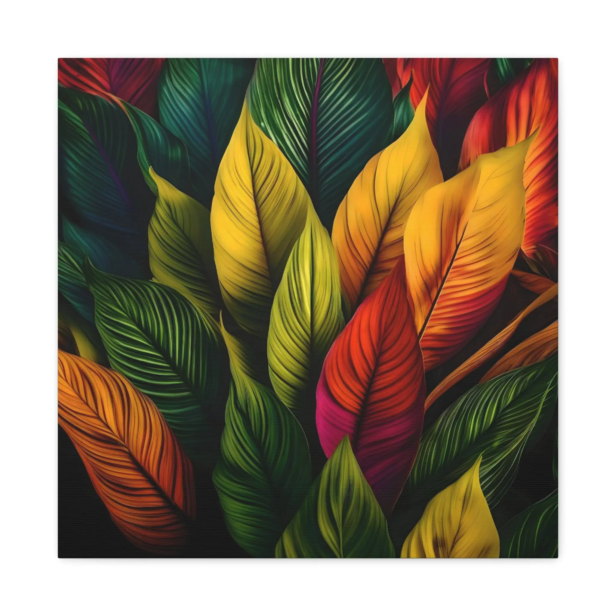 Colored Leaves - Canvas Wall Art