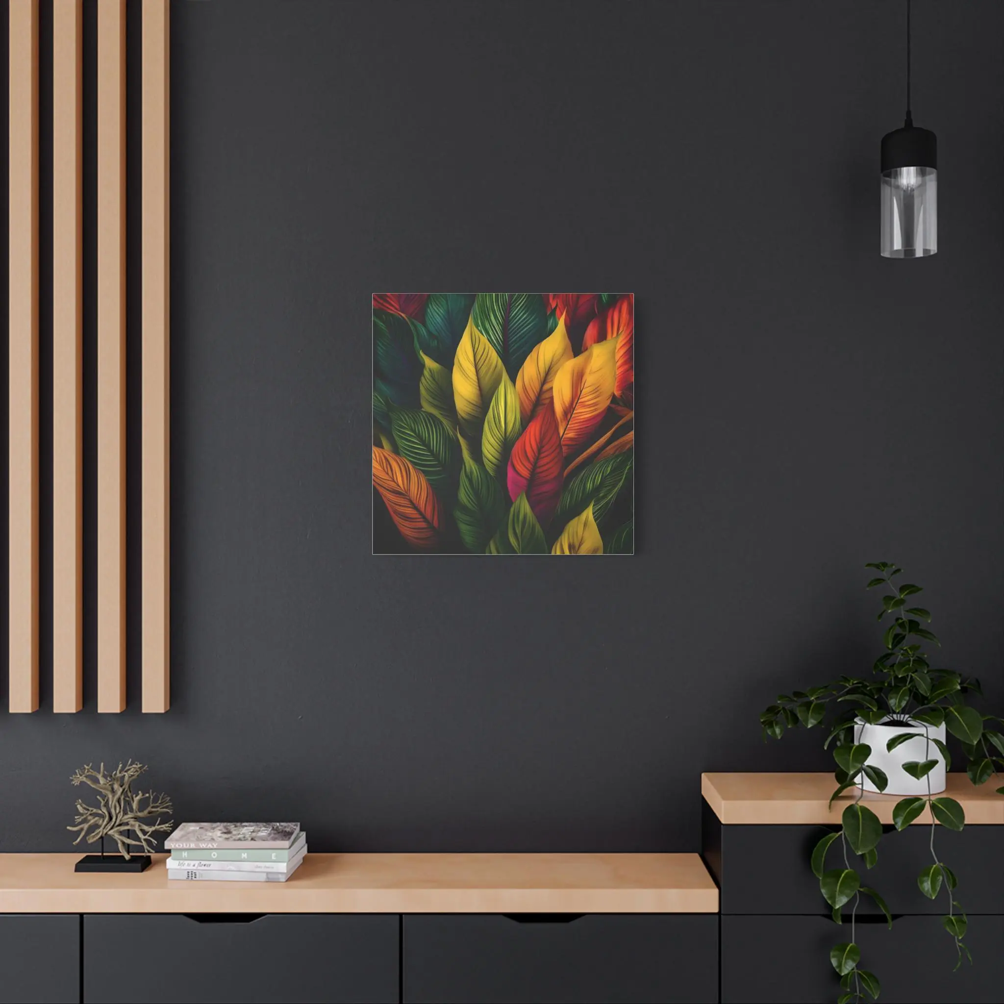 Colored Leaves - Canvas Wall Art