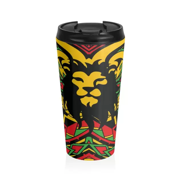 A Reggae Lion Back - Travel Mug