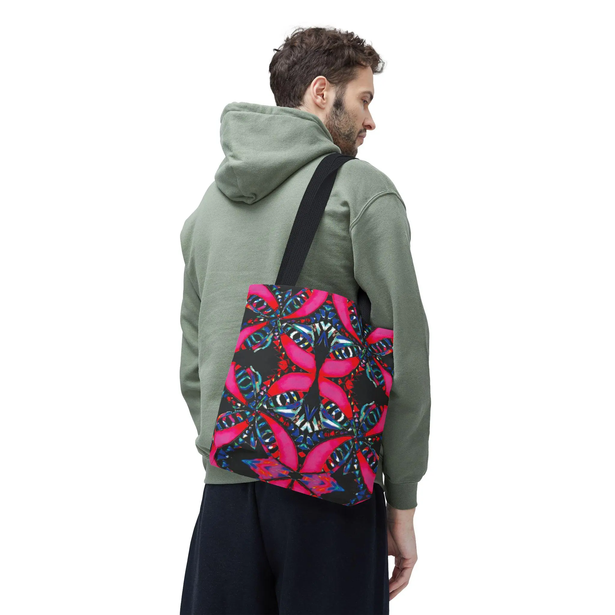 Pink on Black - Tote Bag