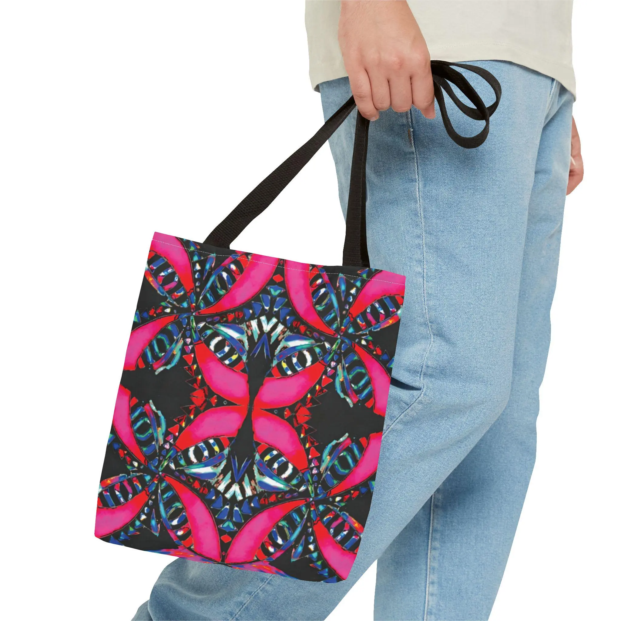 Pink on Black - Tote Bag