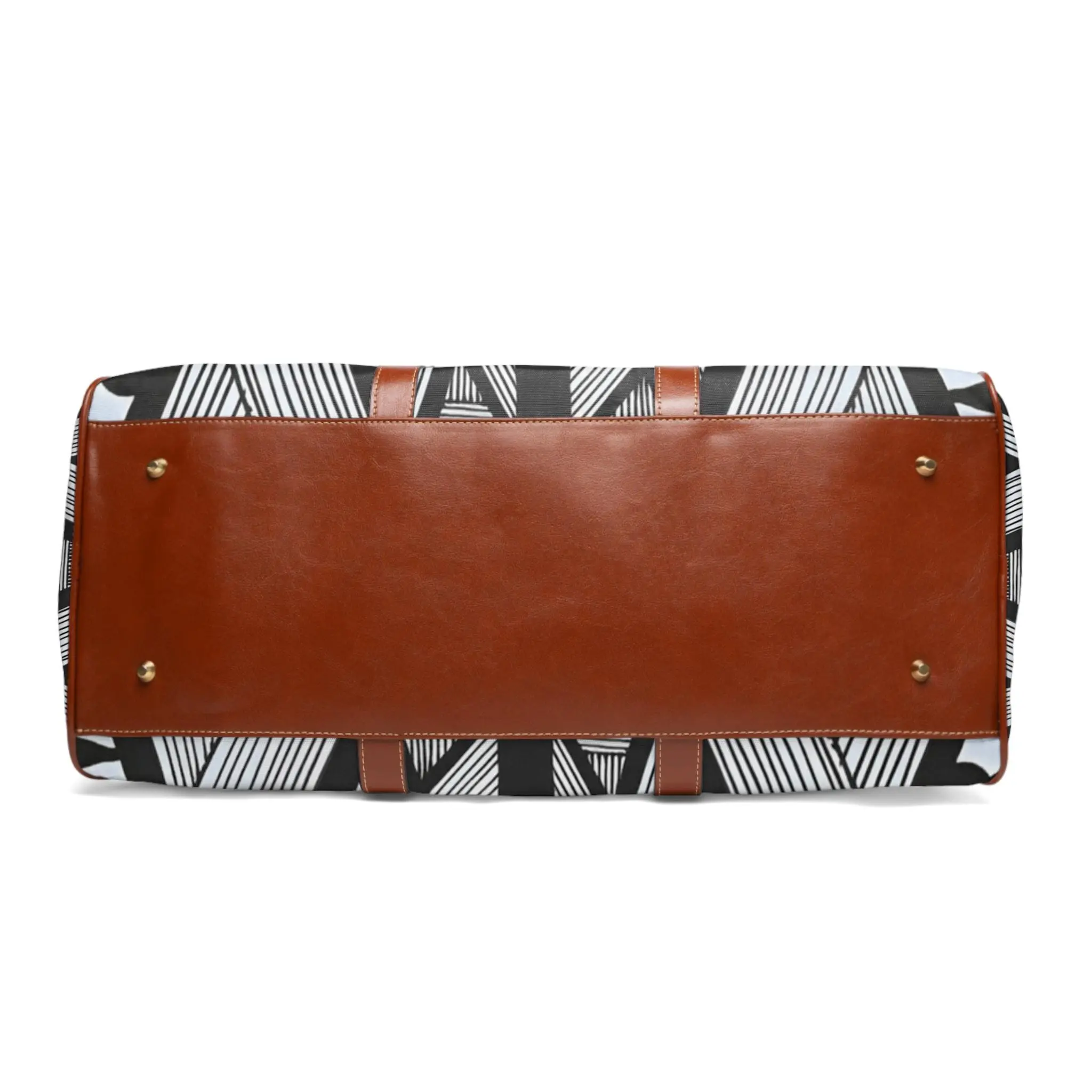 Tribal Island Line Art Waterproof Travel Bag