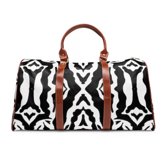Unique Zebra Stripe Waterproof Travel Bag | Bold Animal Print