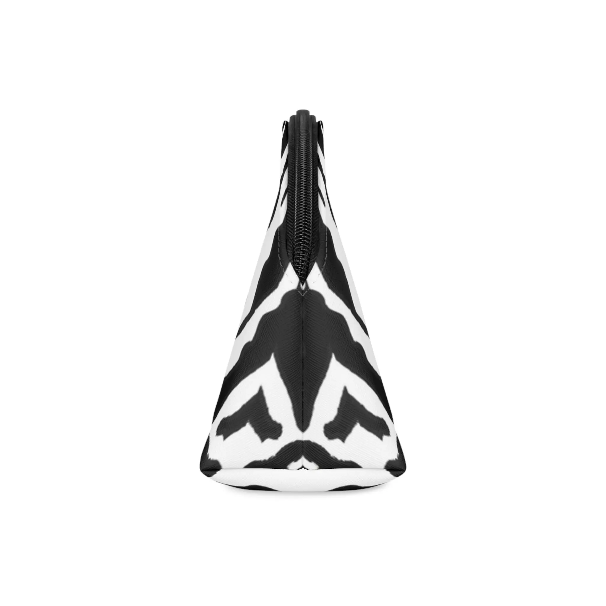 Zebra patterns make up bag