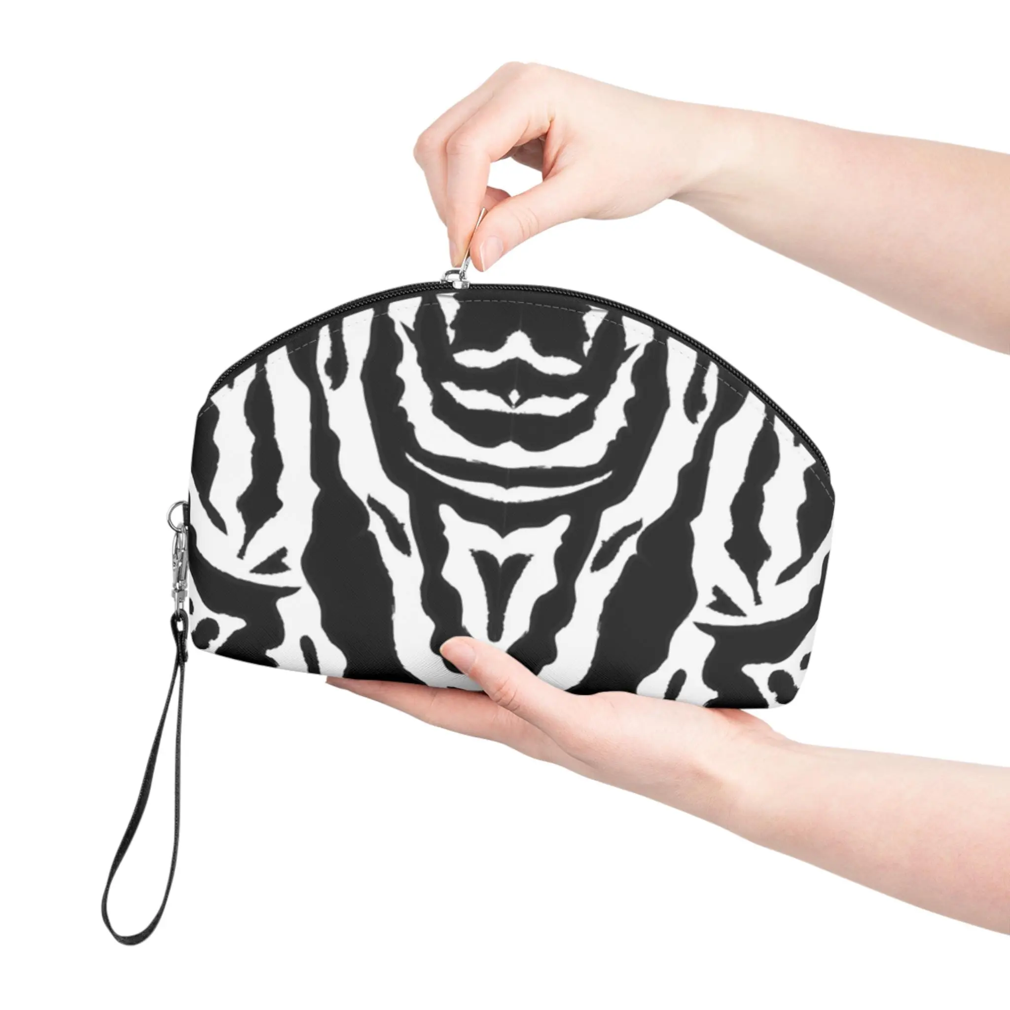 Zebra patterns make up bag