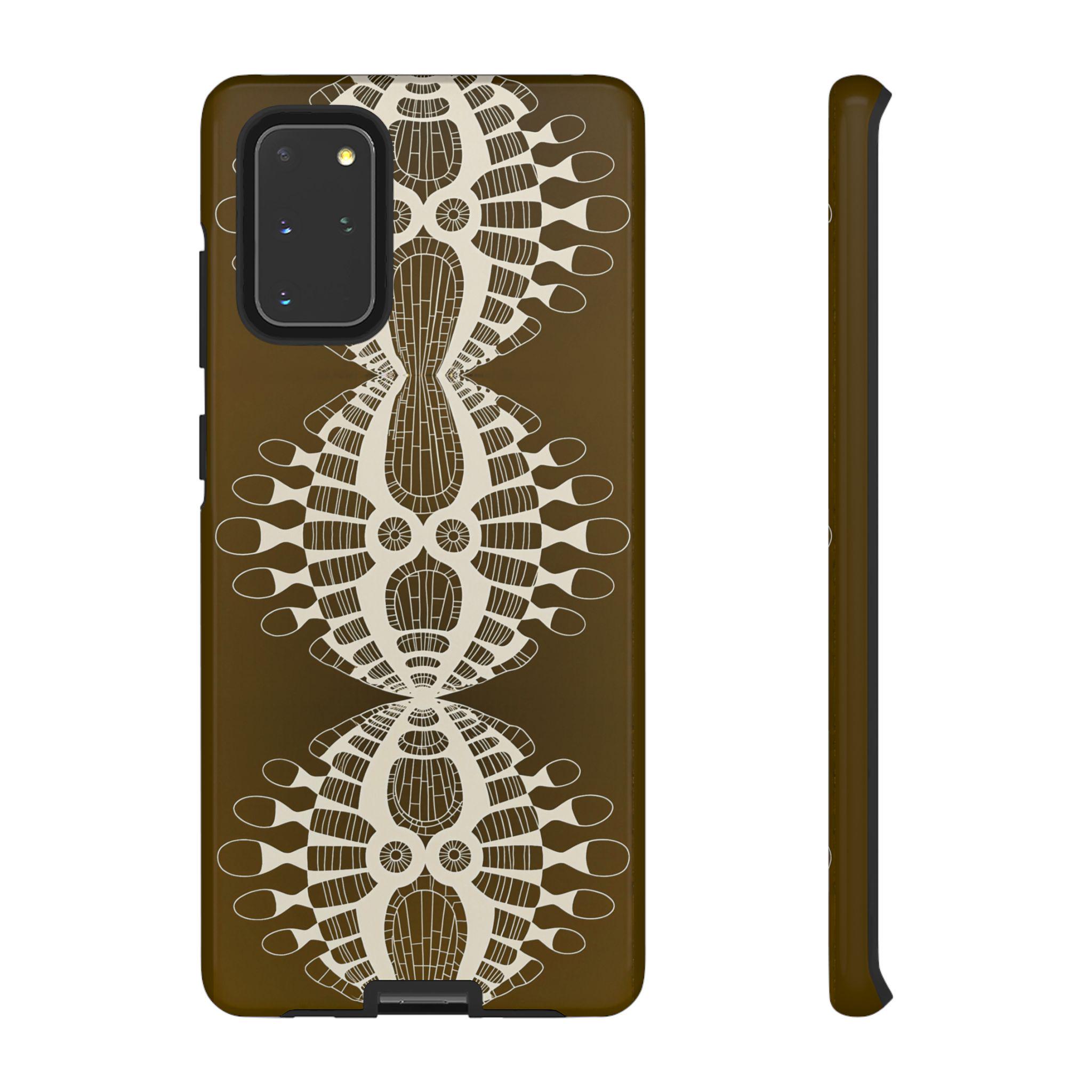 Abstract Urchin Brown Android Tough Case - Walt Smith Fiji Ocean Art - Supports ADE Reef Restoration