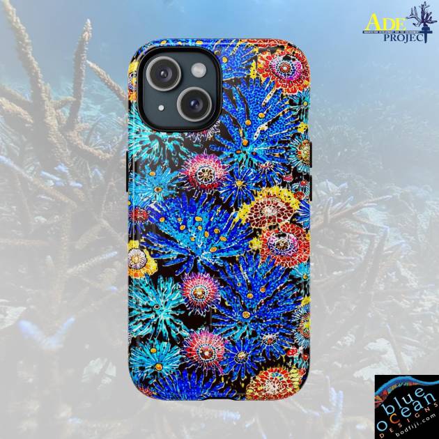 Coral Explosion iPhone Magnetic Case - Walt Smith Fiji Ocean Art - Supports ADE Reef Restoration
