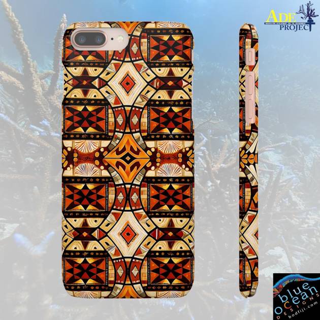 Tapa Too Tight iPhone Snap Case - Walt Smith Fiji Ocean Art - Supports ADE Reef Restoration