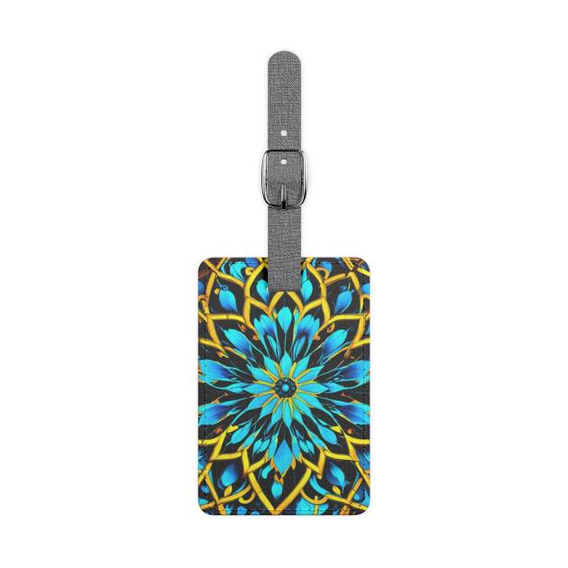 Saffiano Polyester Luggage Tag, Rectangle