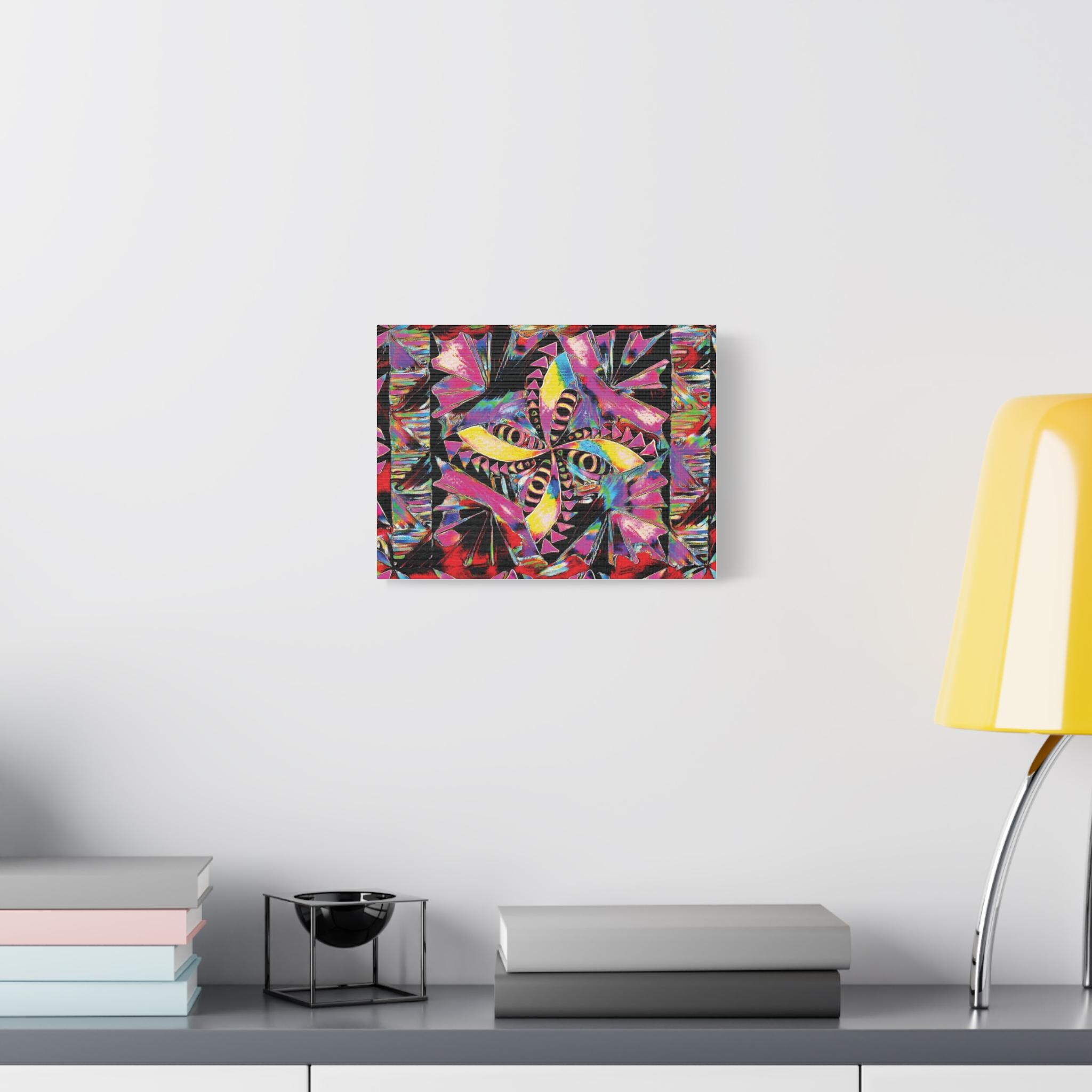 Colorful Polynesian Pattern Modern Wall Art | Matte 1.25"