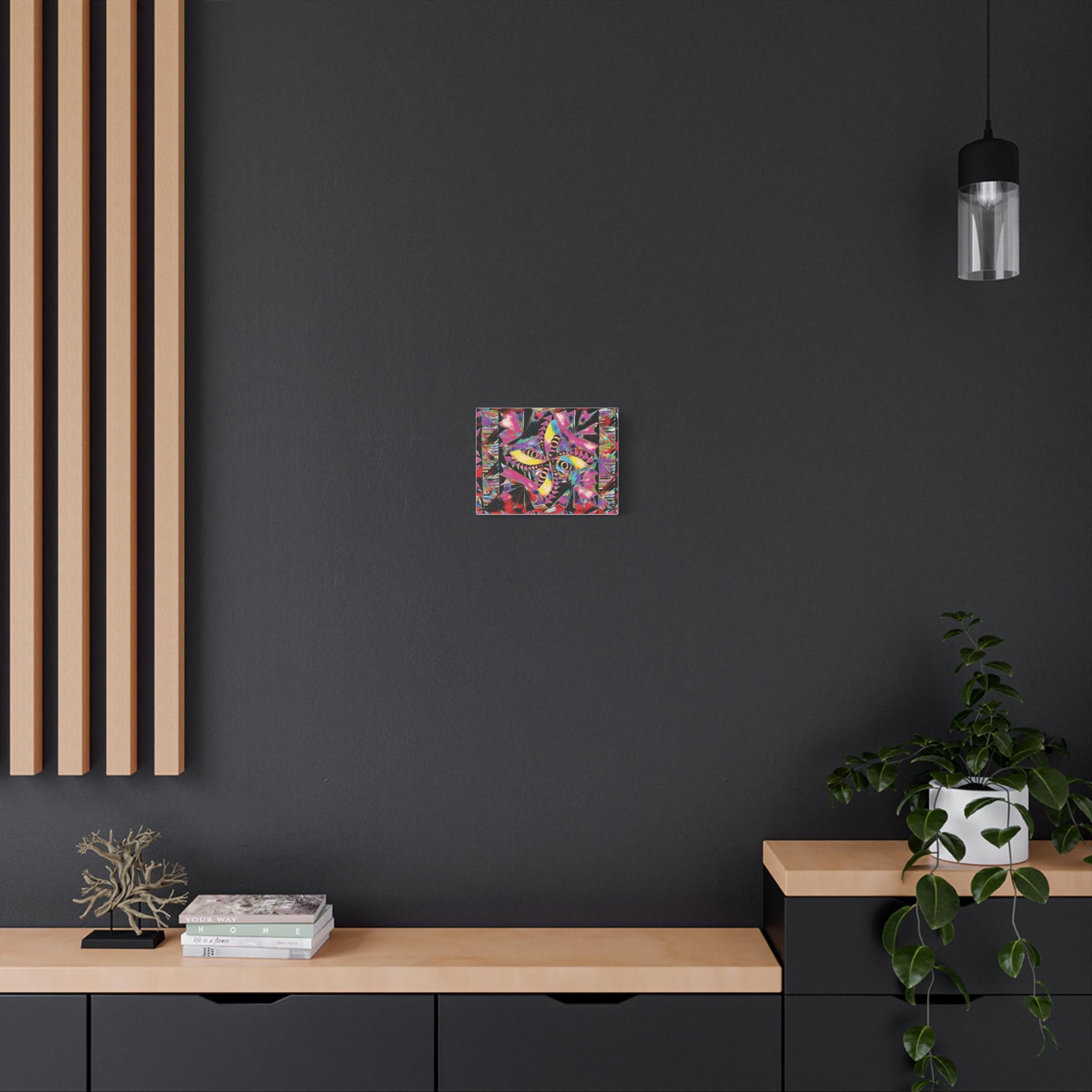 Colorful Polynesian Pattern Modern Wall Art | Matte 1.25"