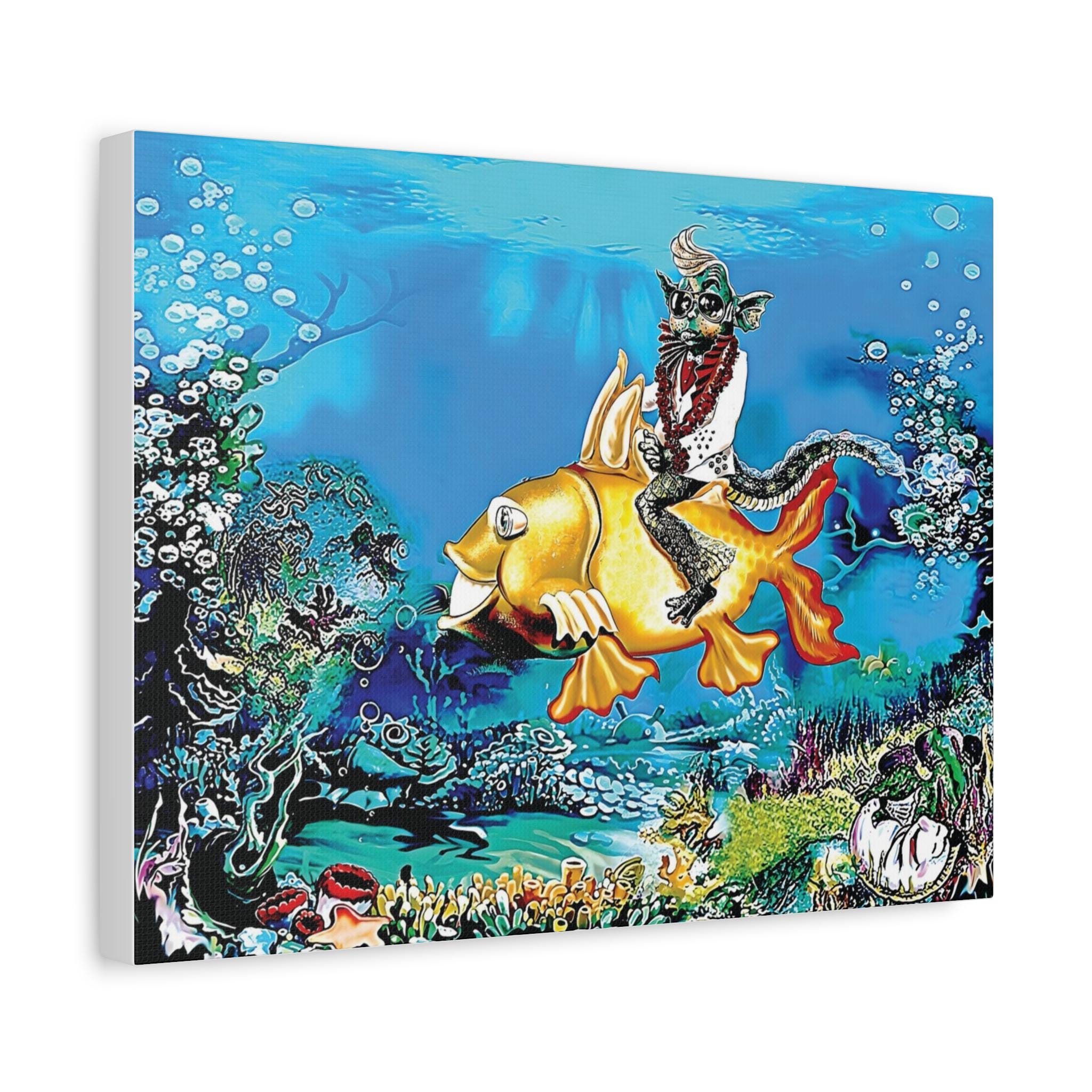 Elfish on His Gold Codalack Canvas | Matte Stretched 1.25"