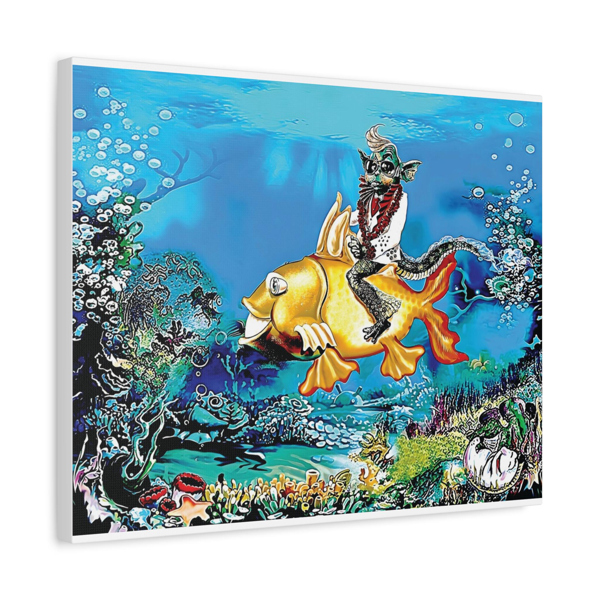 Elfish on His Gold Codalack Canvas | Matte Stretched 1.25"