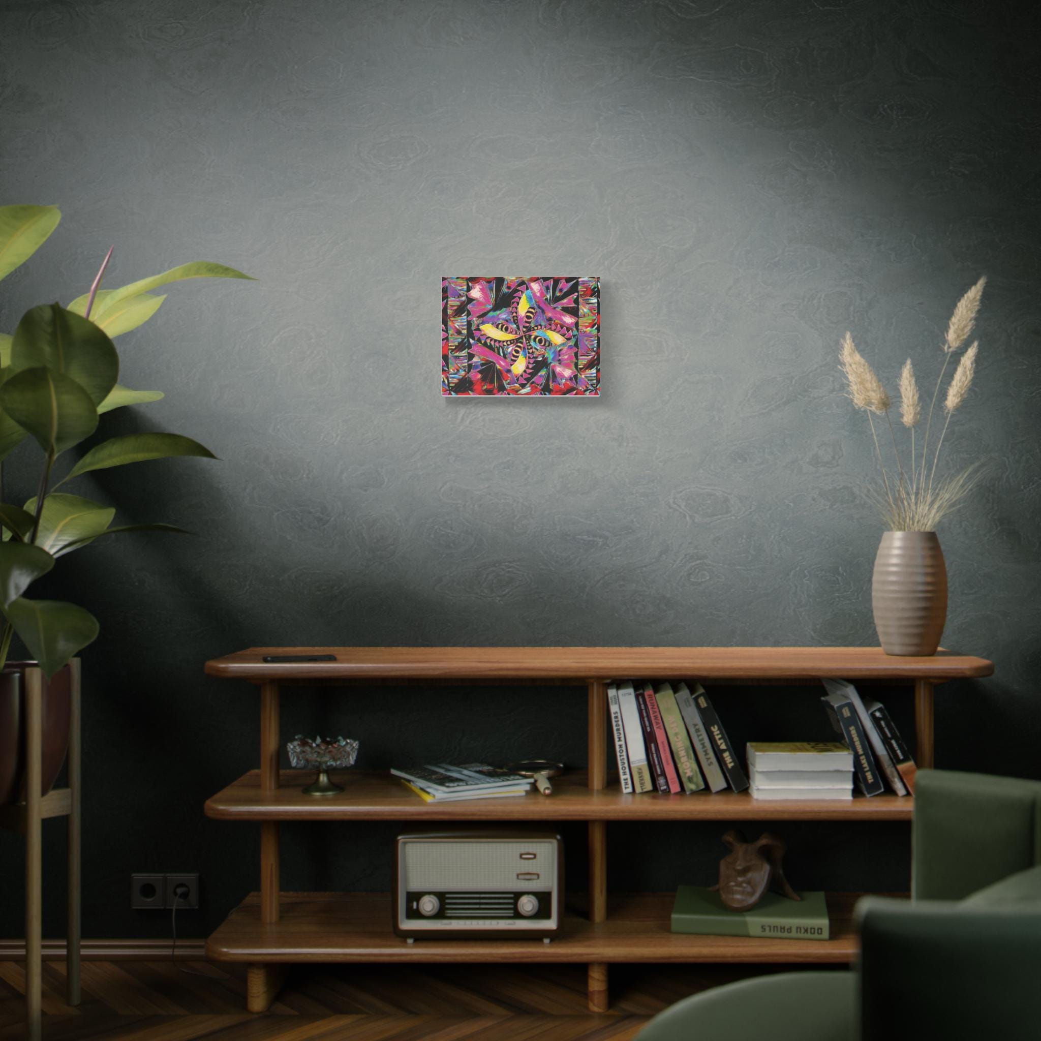 Colorful Polynesian Pattern Modern Wall Art | Matte 1.25"