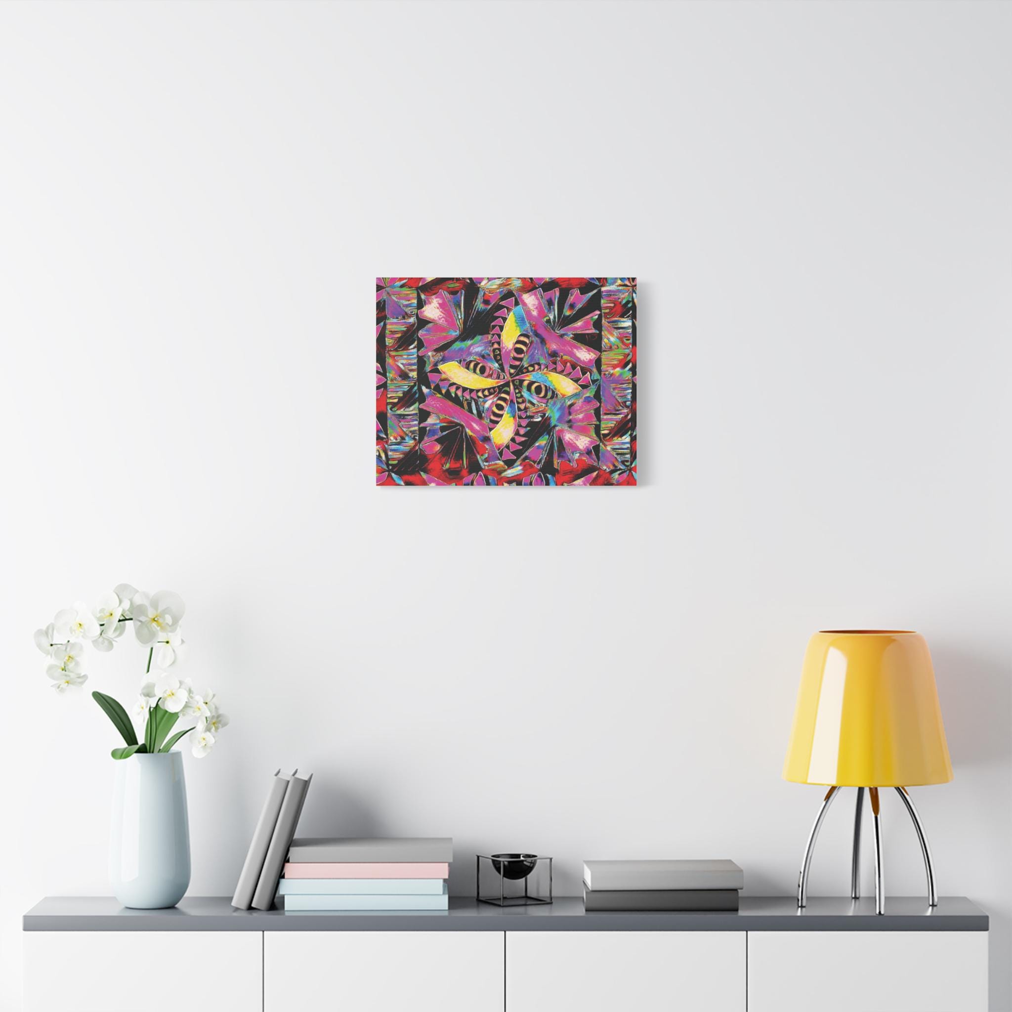Colorful Polynesian Pattern Modern Wall Art | Matte 1.25"