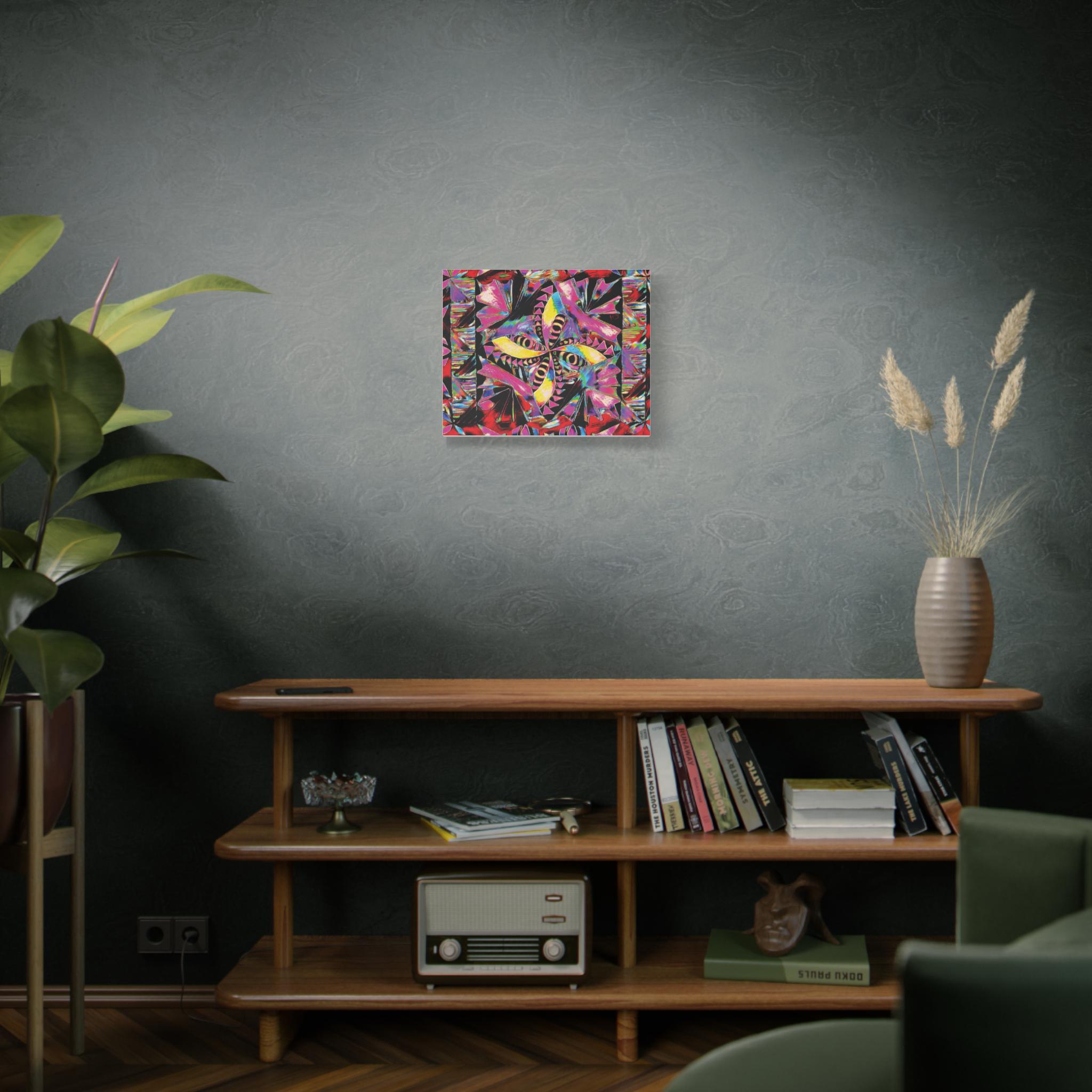 Colorful Polynesian Pattern Modern Wall Art | Matte 1.25"