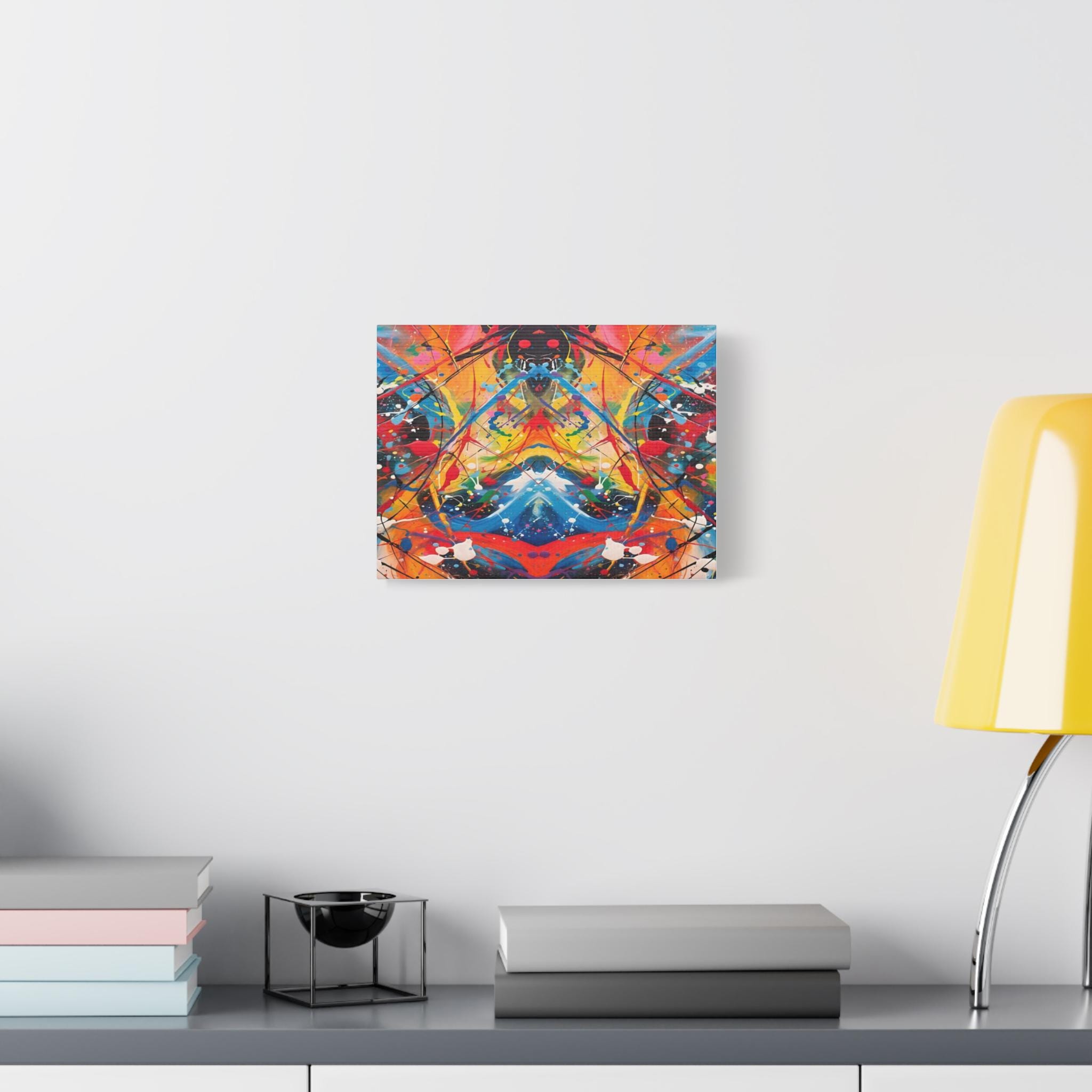 Paint Splash Artwork Matte Canvas Stretched 1.25" | Abstract Drip