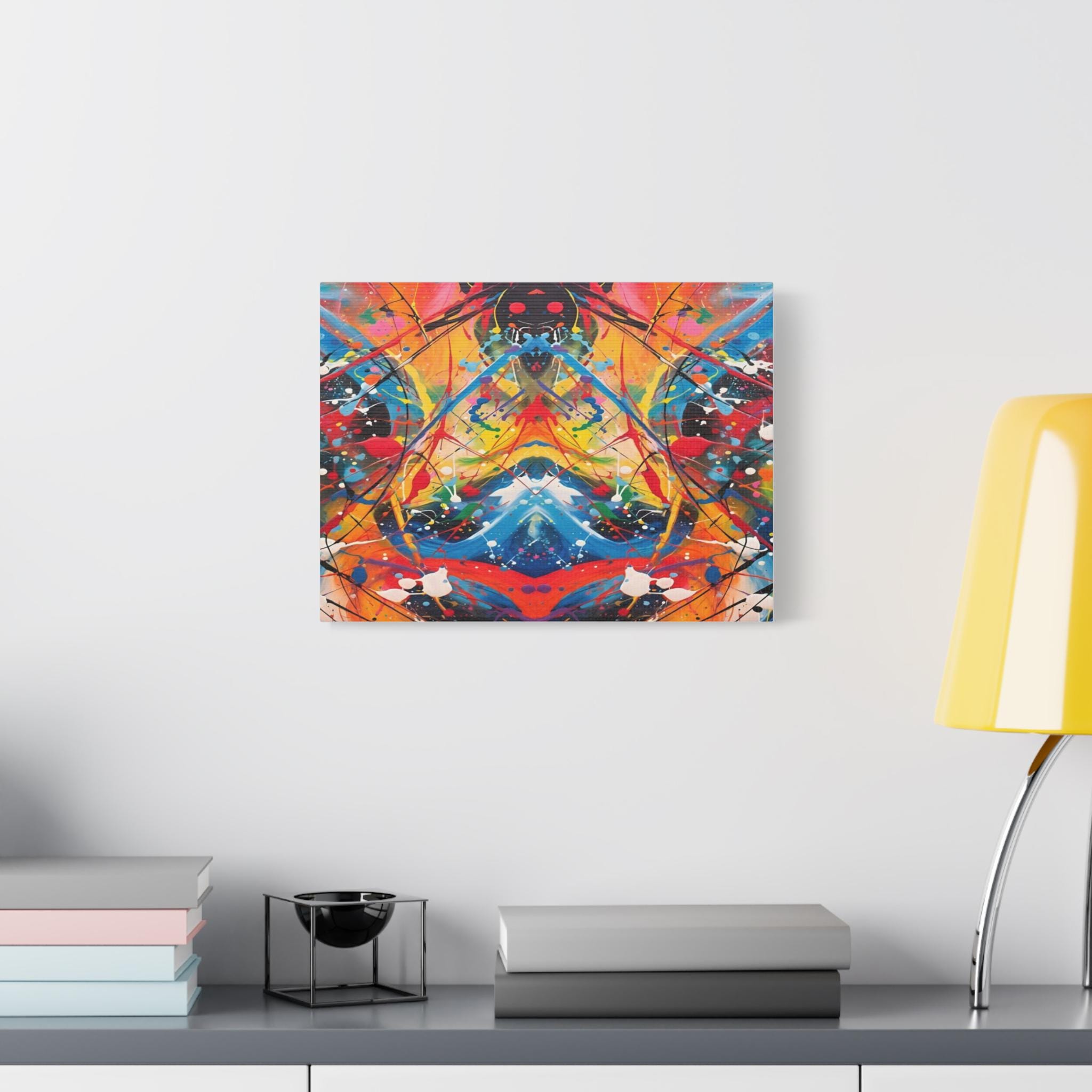Paint Splash Artwork Matte Canvas Stretched 1.25" | Abstract Drip