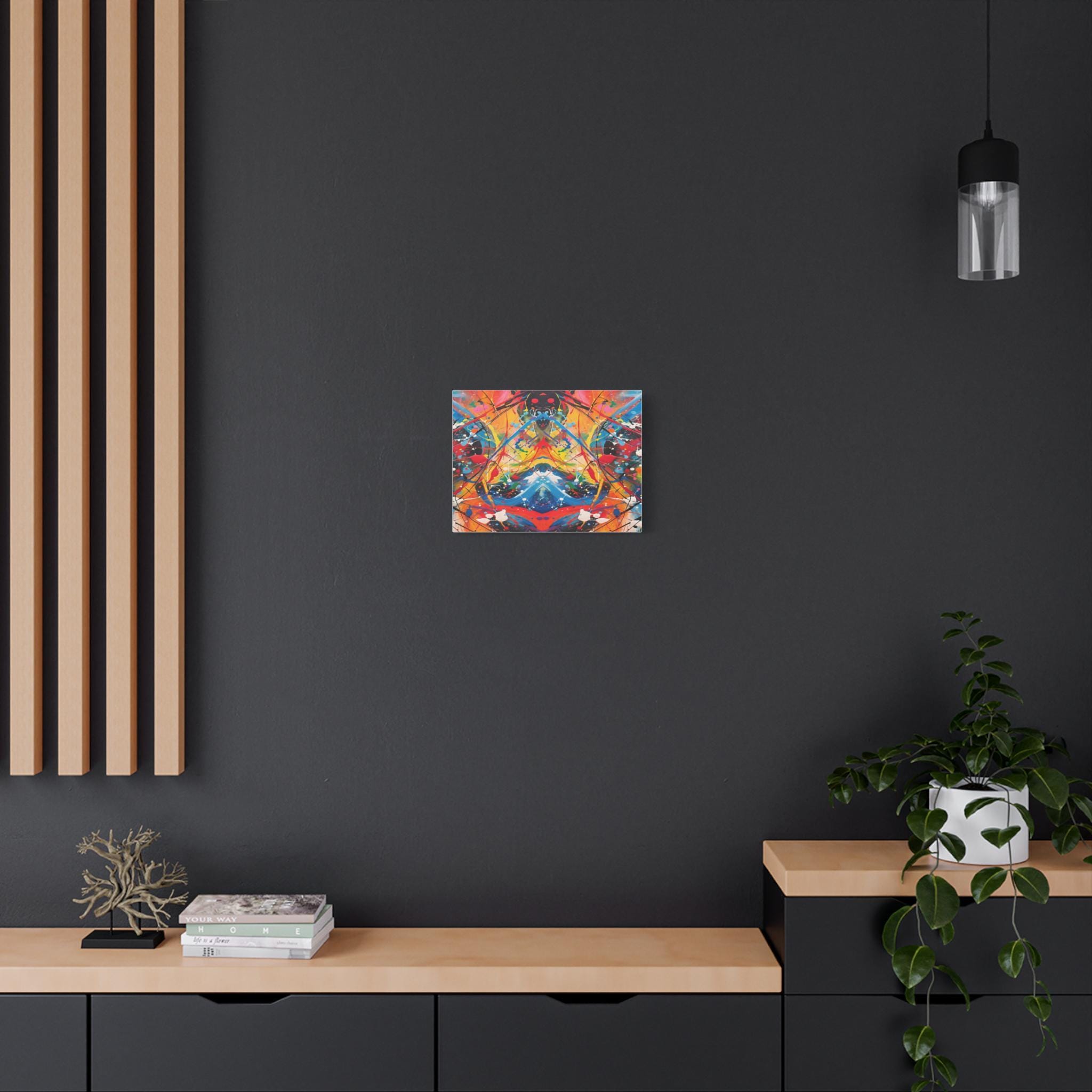 Paint Splash Artwork Matte Canvas Stretched 1.25" | Abstract Drip