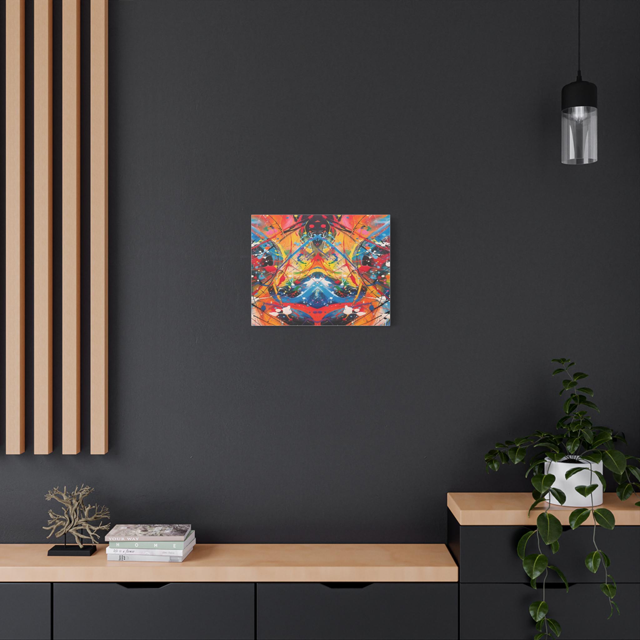 Paint Splash Artwork Matte Canvas Stretched 1.25" | Abstract Drip