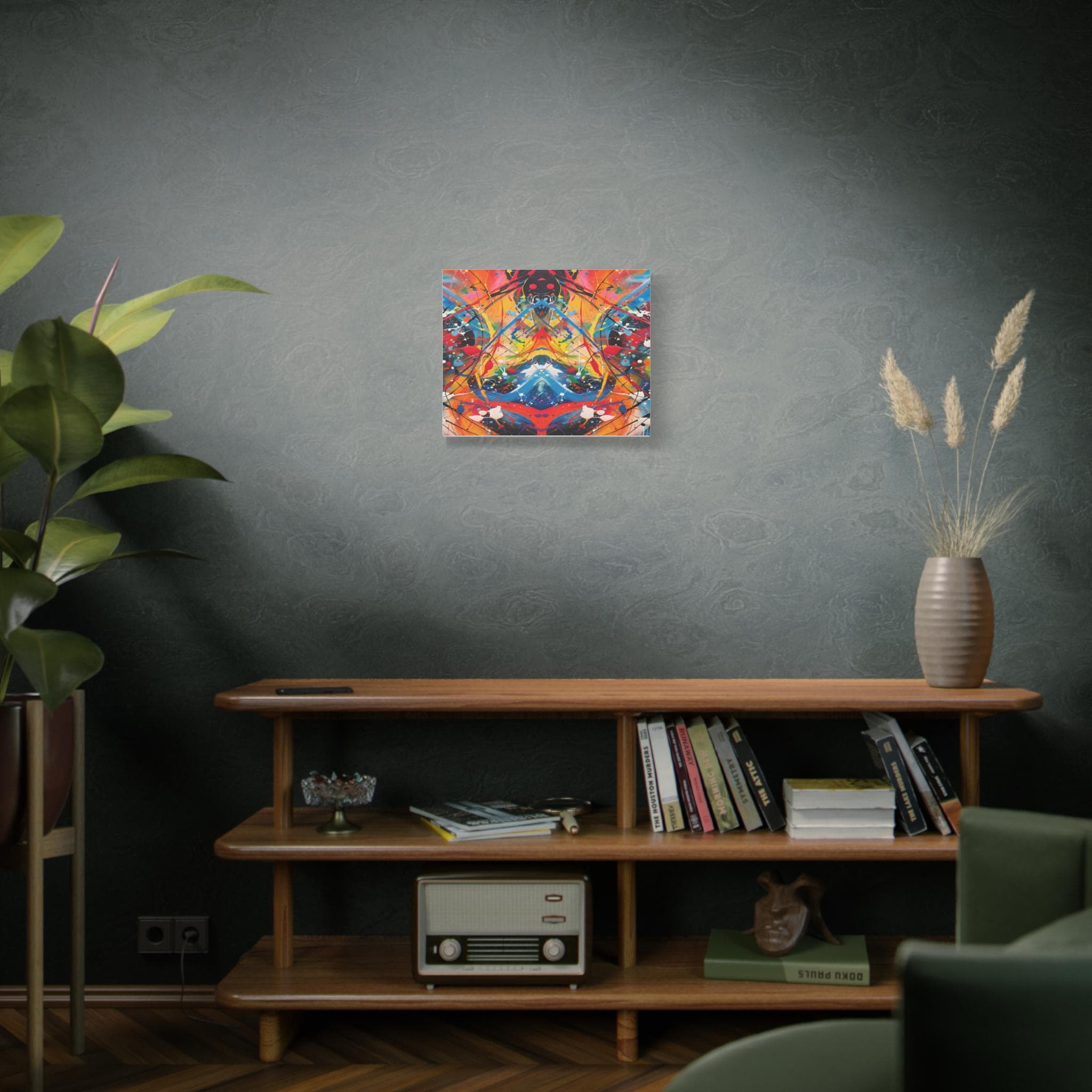 Paint Splash Artwork Matte Canvas Stretched 1.25" | Abstract Drip