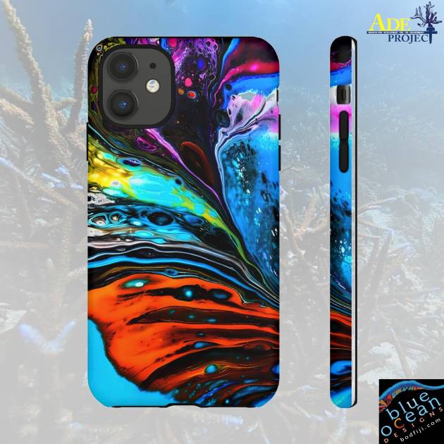 In the Flow iPhone Tough Case - Walt Smith Fiji Ocean Art - Supports ADE Reef Restoration