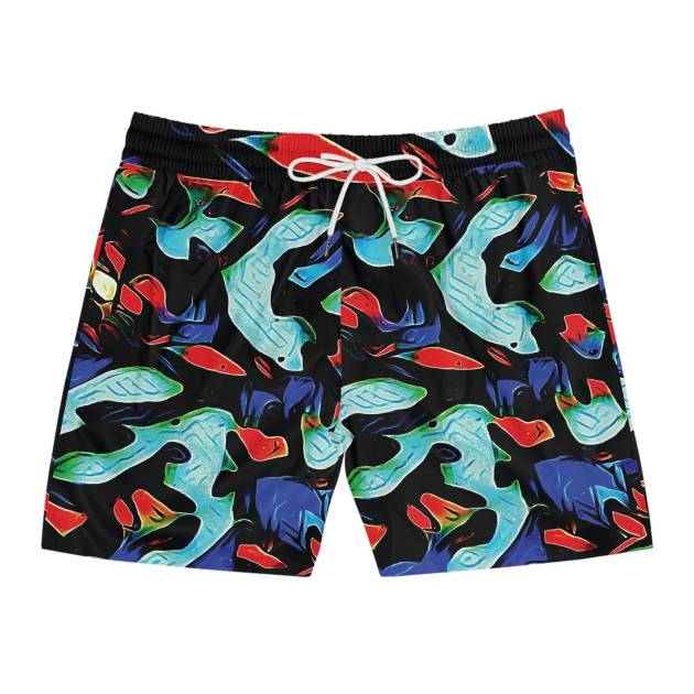 Vibrant Men's Swim Shorts, Pool Party Attire, Summer Swimwear, Beach Shorts, Vacation Essentials, Trendy Swim Bottoms