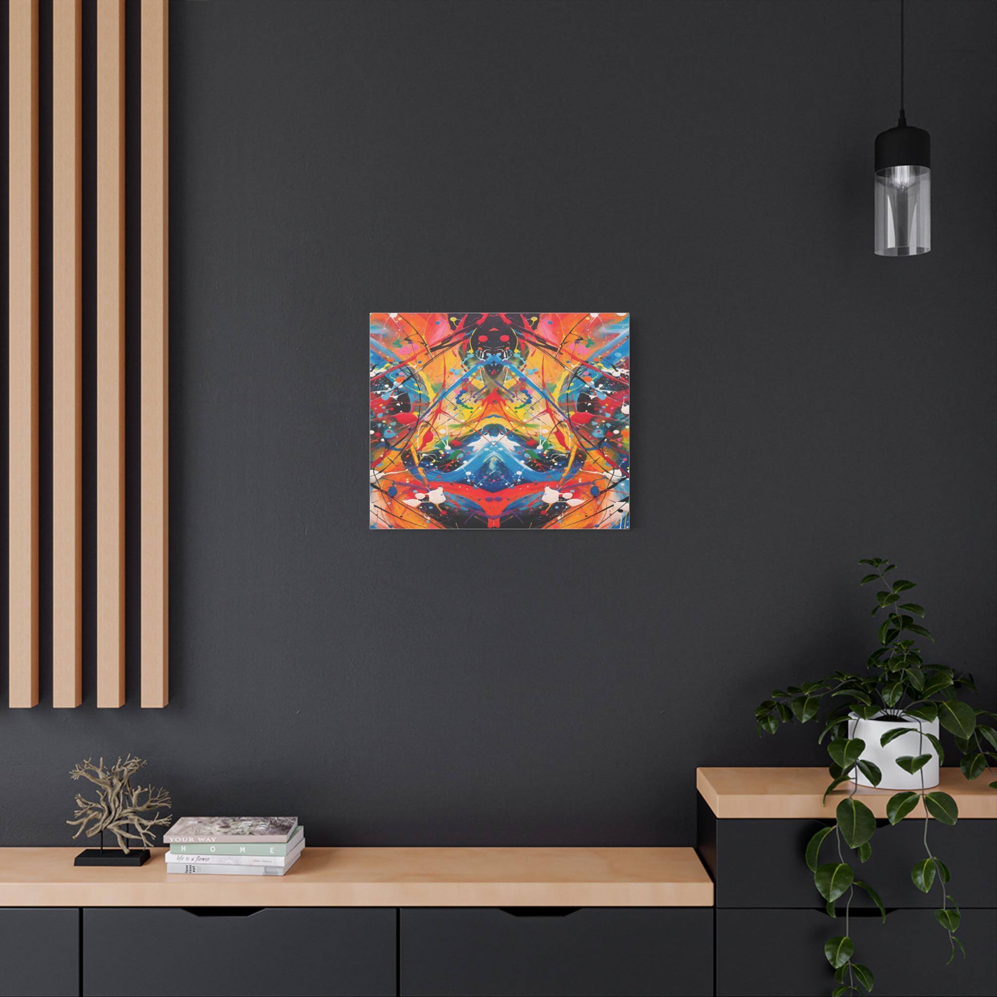 Paint Splash Artwork Matte Canvas Stretched 1.25" | Abstract Drip