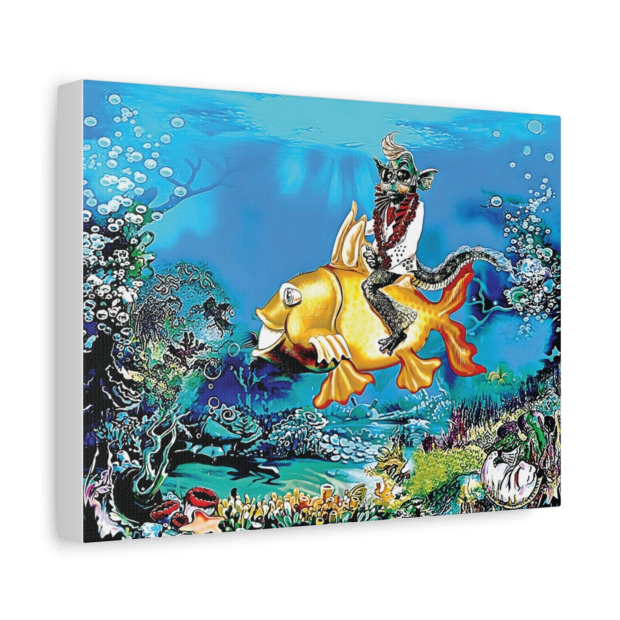 Elfish on His Gold Codalack Canvas | Matte Stretched 1.25"