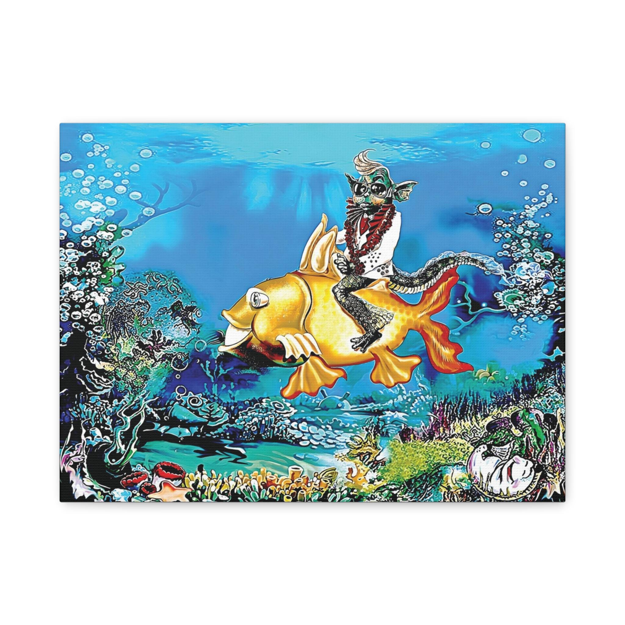 Elfish on His Gold Codalack Canvas | Matte Stretched 1.25"