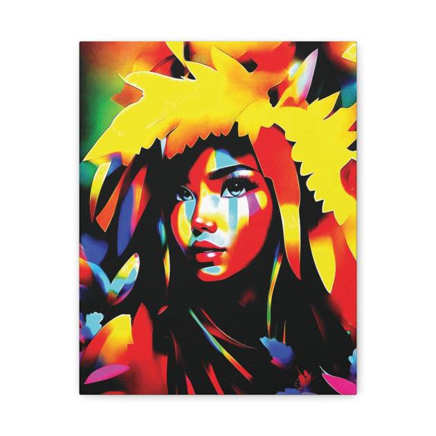 Polynesian Princess Matte Canvas Stretched 1.25" | Wall Art