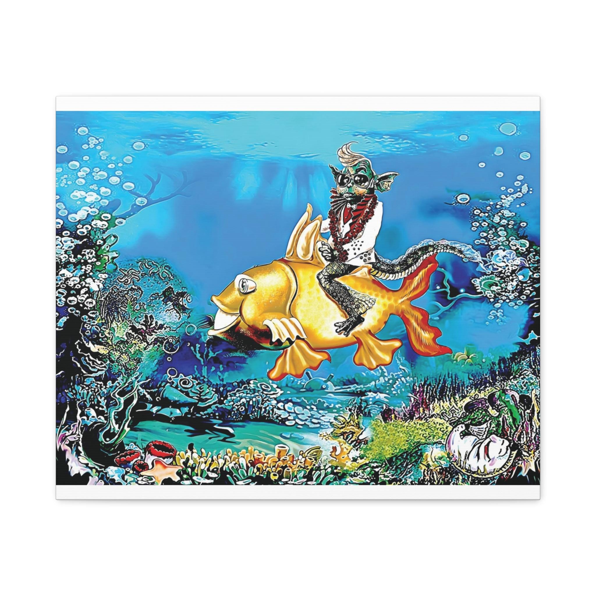Elfish on His Gold Codalack Canvas | Matte Stretched 1.25"