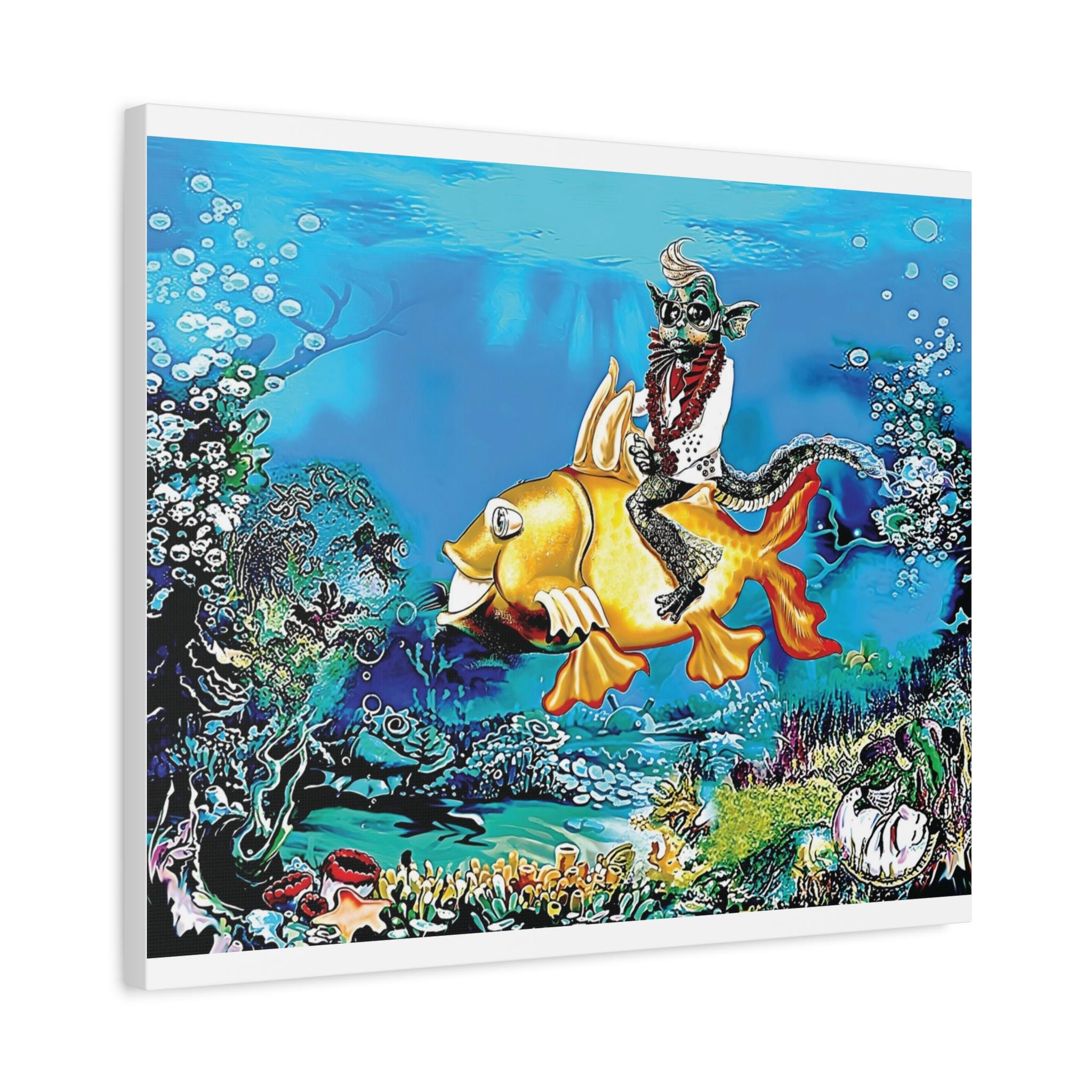 Elfish on His Gold Codalack Canvas | Matte Stretched 1.25"