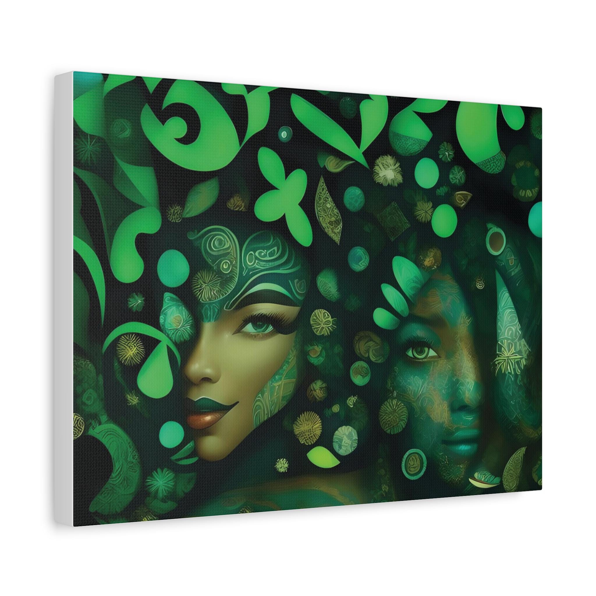 Hidden Beauty Faces Matte Canvas | Stretched Wall Art 1.25"