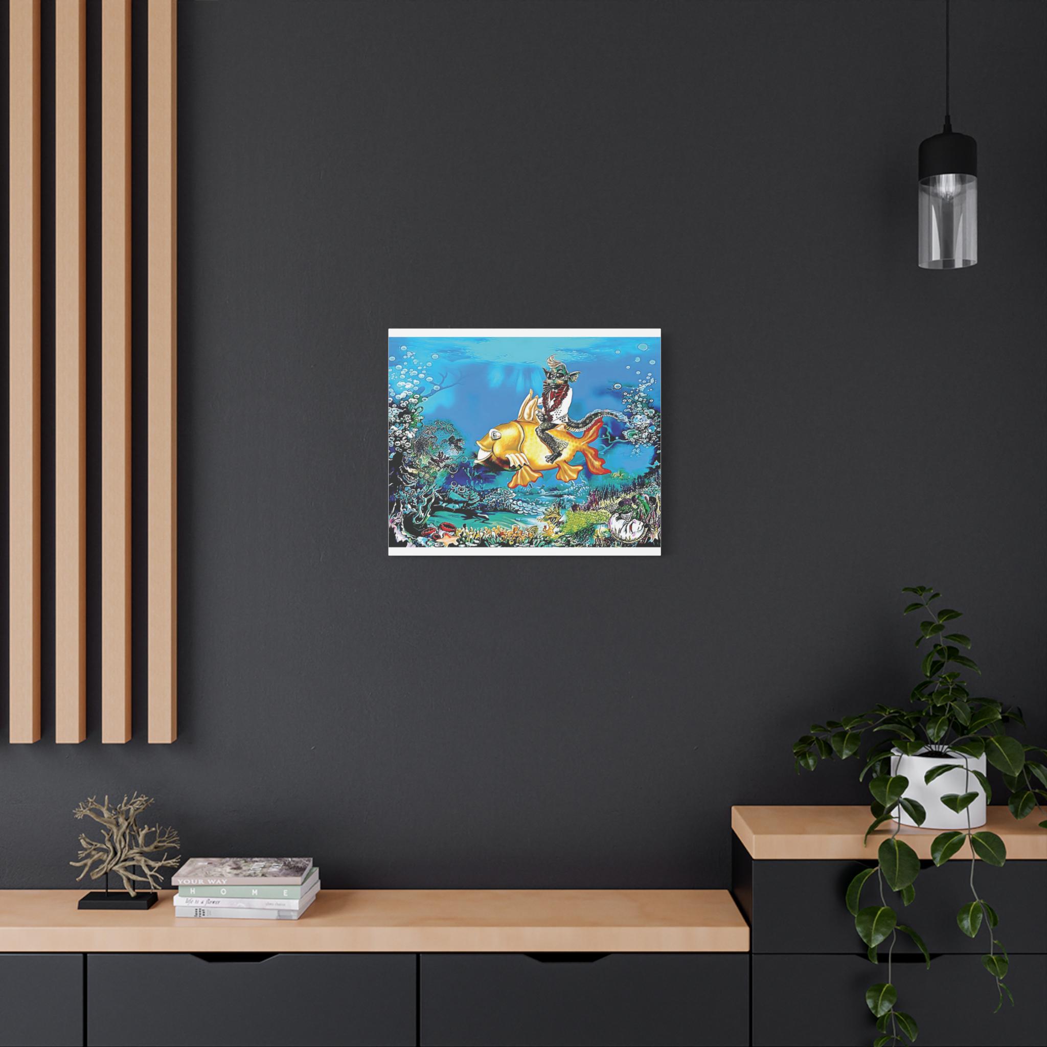 Elfish on His Gold Codalack Canvas | Matte Stretched 1.25"