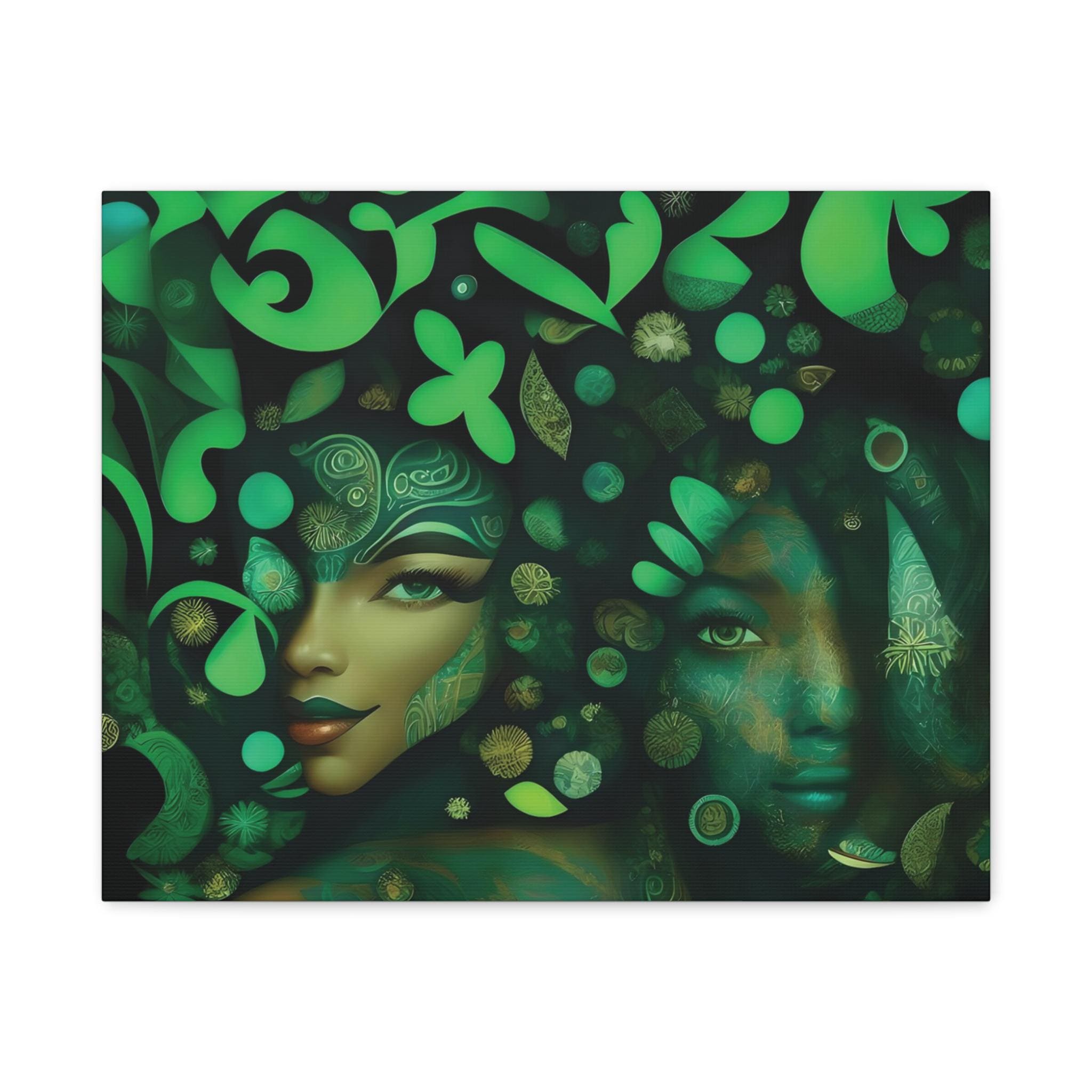 Hidden Beauty Faces Matte Canvas | Stretched Wall Art 1.25"