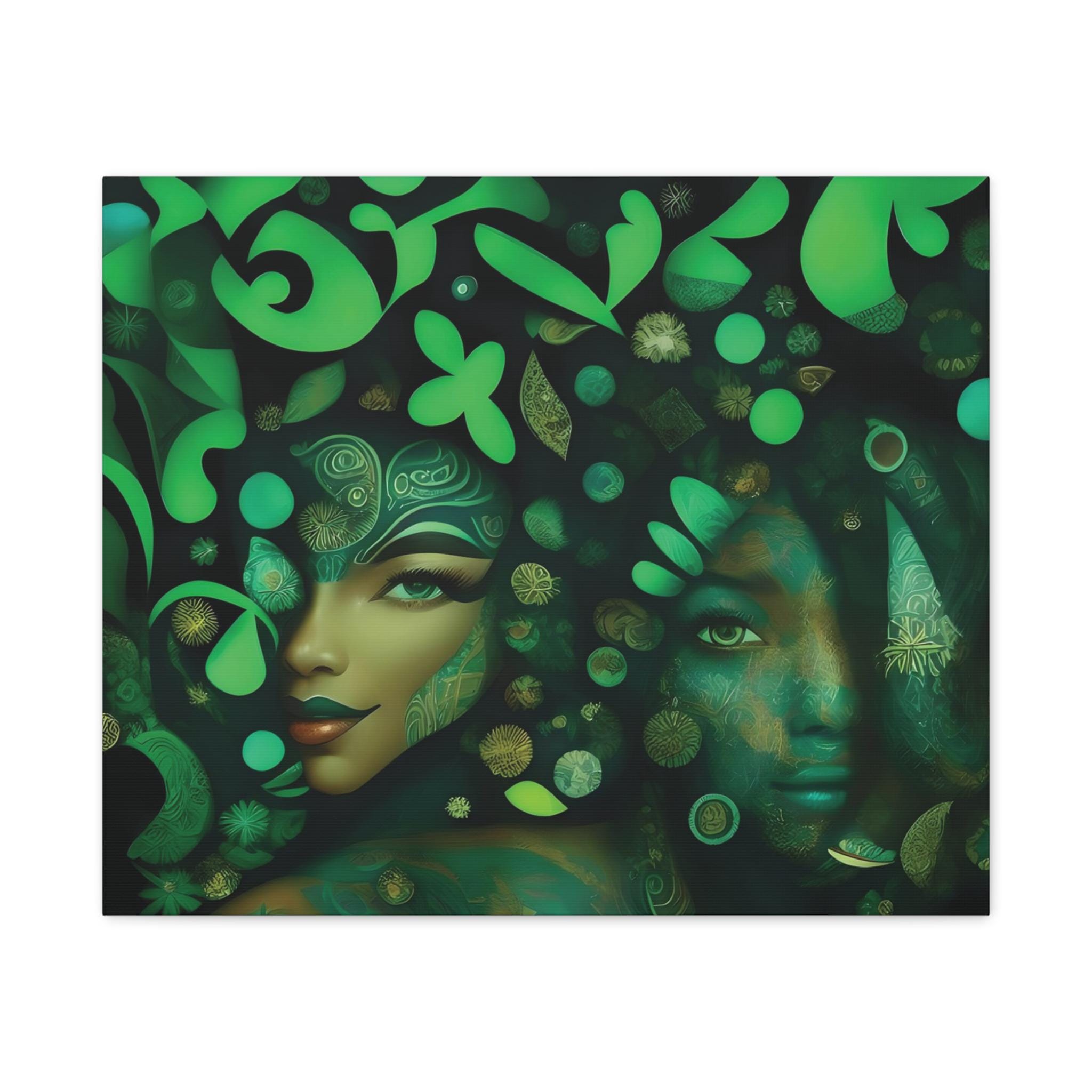 Hidden Beauty Faces Matte Canvas | Stretched Wall Art 1.25"