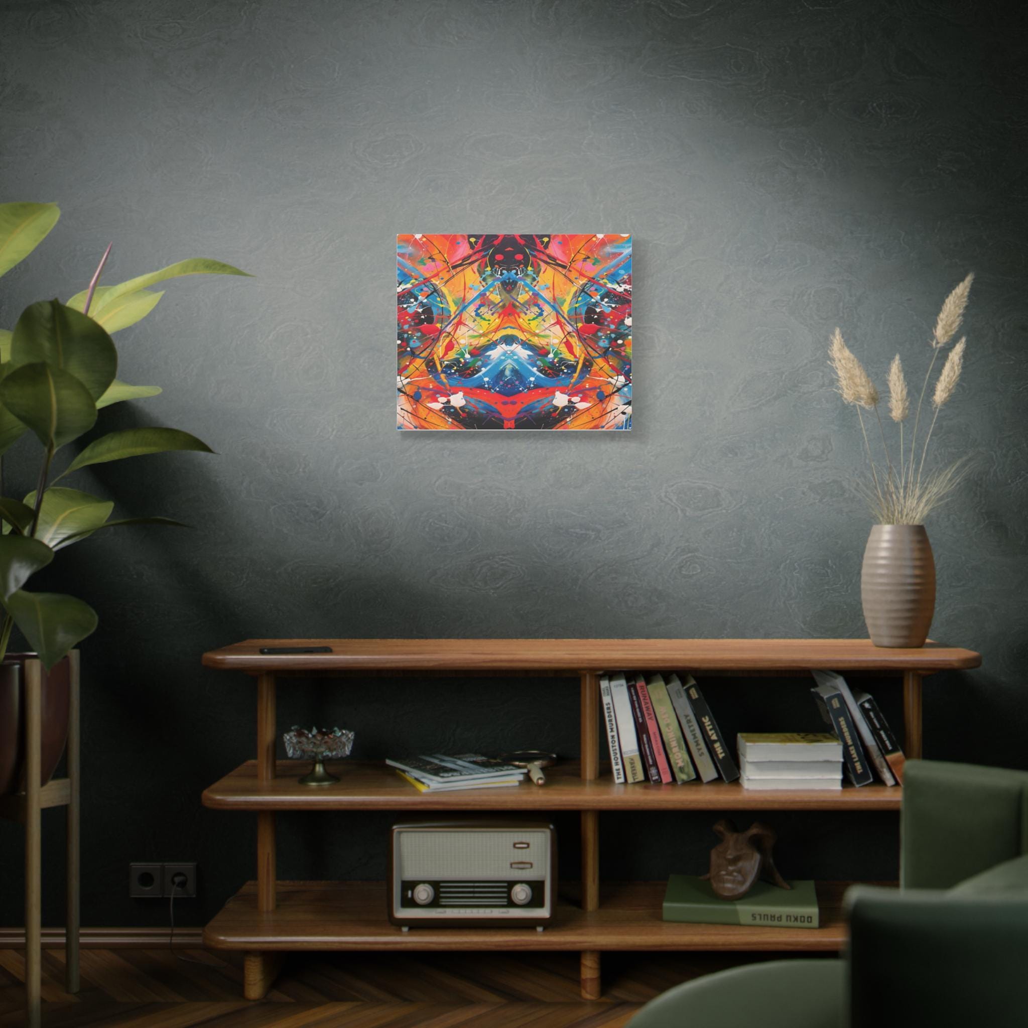 Paint Splash Artwork Matte Canvas Stretched 1.25" | Abstract Drip